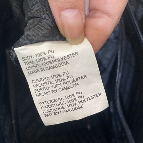 Steve Madden Brown Tote Double Handled Inside Zipper Pocket 2 Open Pockets Large - Picture 12 of 14